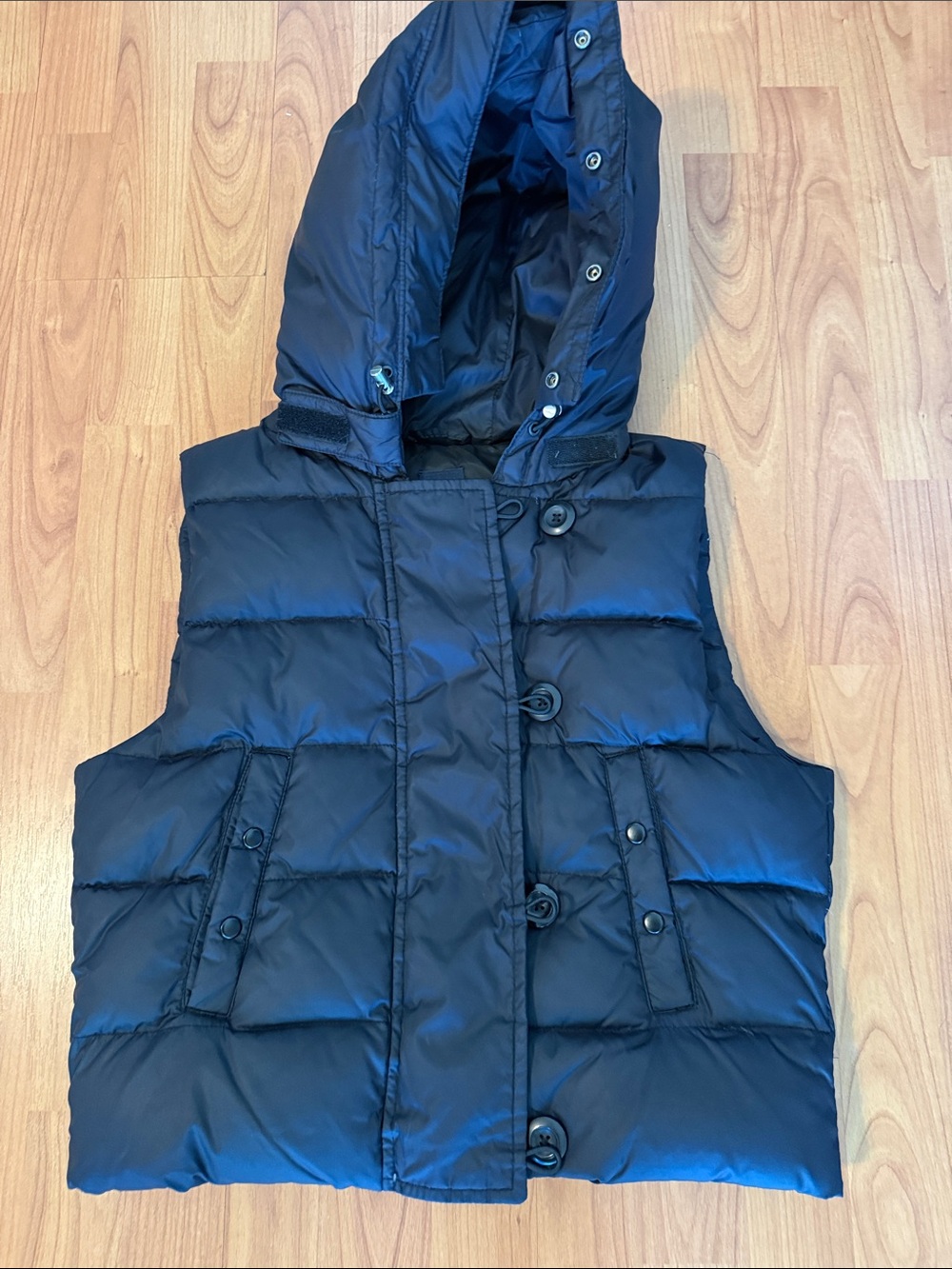 GAP Unisex  Navy Hooded Puffer Vest